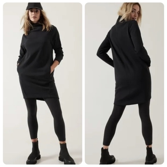 Athleta Cozy Karma Mock Neck Dress - Picture 1 of 4